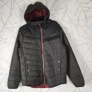 G-Star Raw Black Quilted Puffer Full Zip Attacc Hooded Overshirt